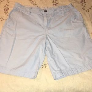 Izod light blue men's shorts 4 pocket sz 34